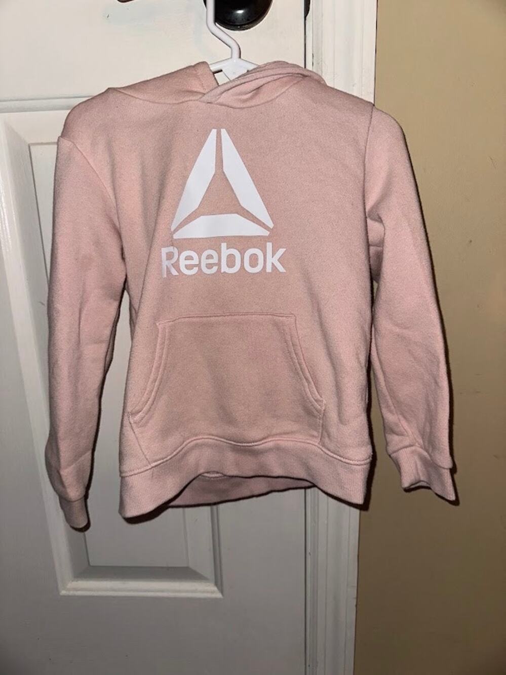 Kids Reebok Dusty Pink Logo Hoodie
